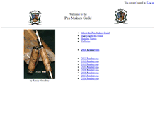 Tablet Screenshot of penmakersguild.com